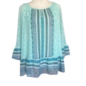 Mint Green St. Johns Bay Longsleeve Blouse